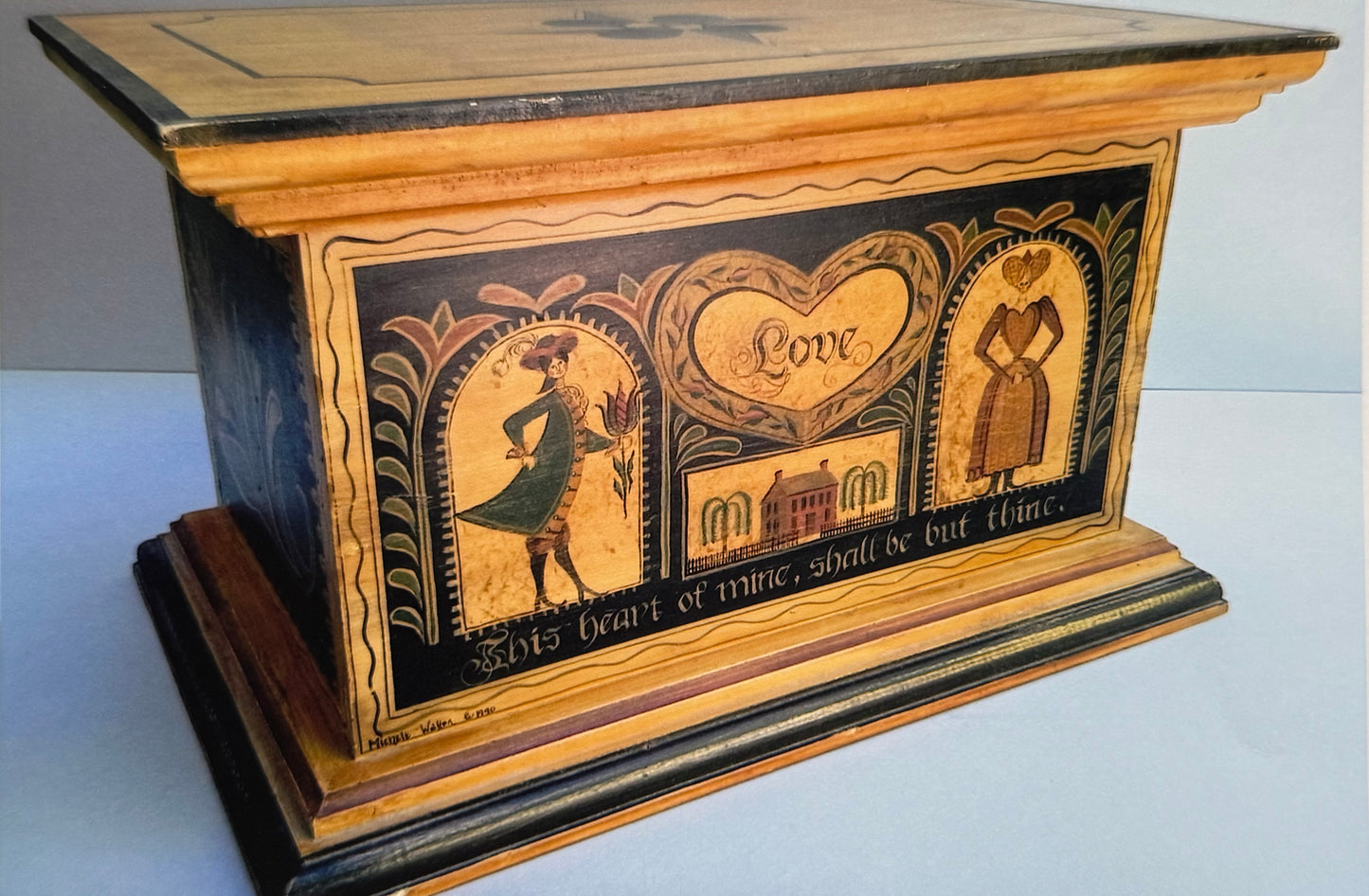 This Heart of Mine Fraktur Bow