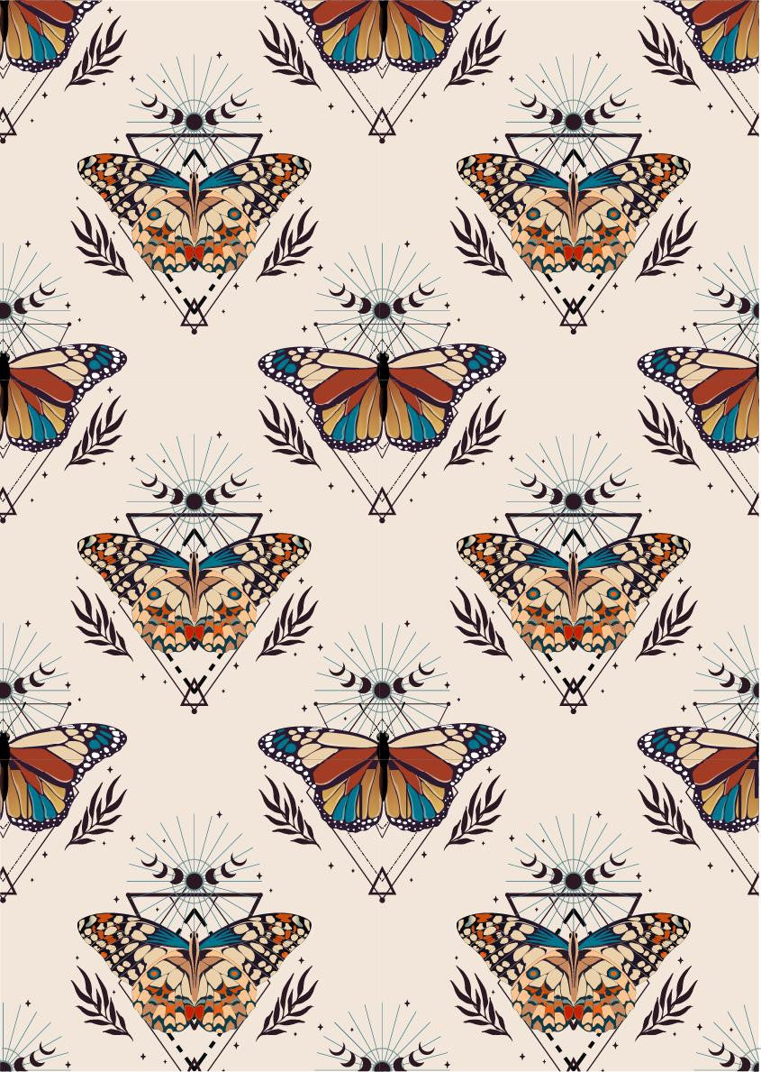 Boho Butterflies Decoupage Paper