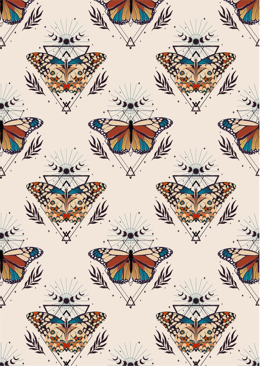 Boho Butterflies Decoupage Paper