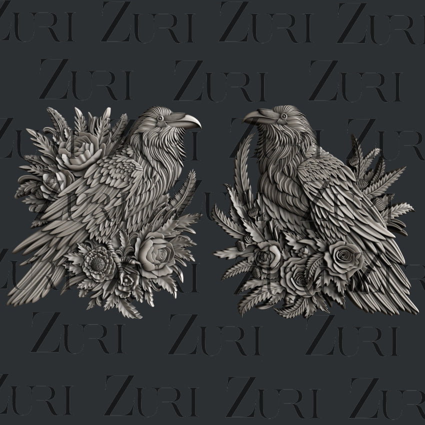 Raven Garden Decor Mould