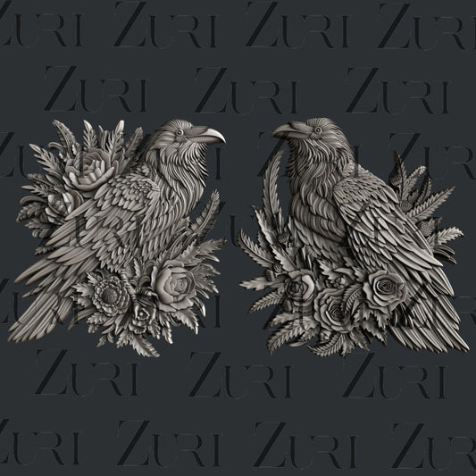 Raven Garden Decor Mould
