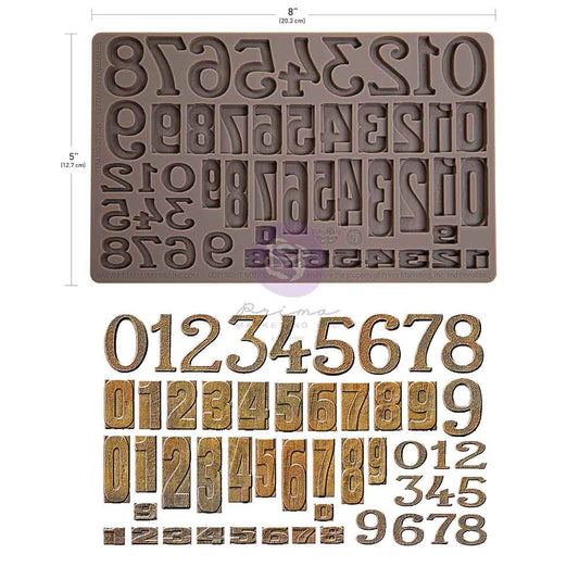 Letterpress Numbers | Decor Moulds | Redesign with Prima