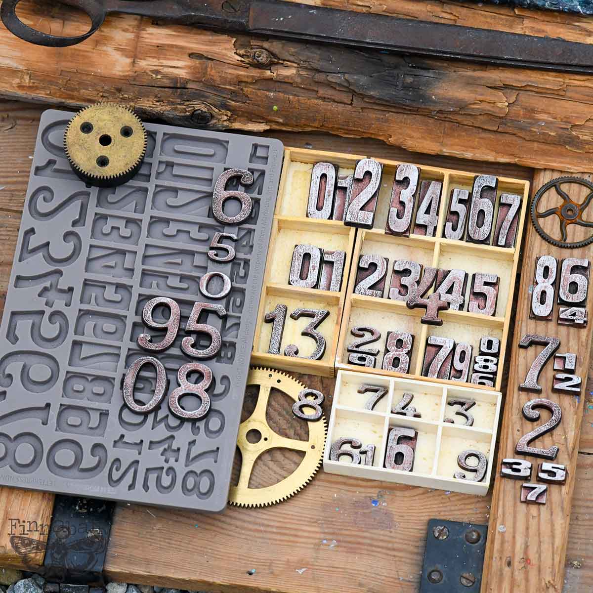 Letterpress Numbers | Decor Moulds | Redesign with Prima