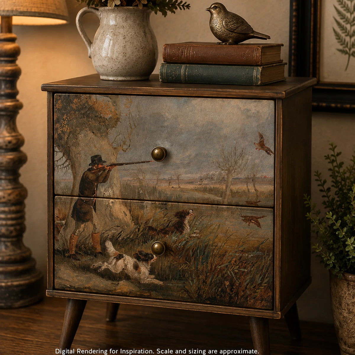 Marsh Morning - A3 Rice Decoupage Paper