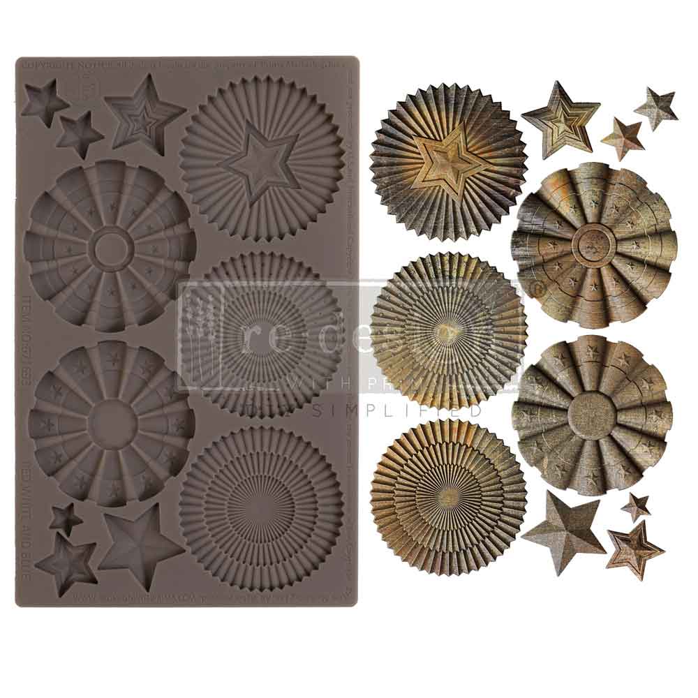 Red, White, and Blue | Decor Moulds | Redesign with Prima