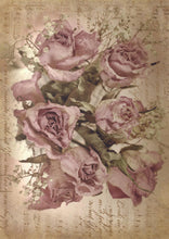 Load image into Gallery viewer, Sepia Rose Song | A1 Rice Decoupage Paper | Dixie Belle
