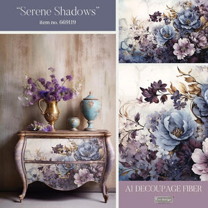 Serene Shadows | A1 Decoupage Fiber | Prima