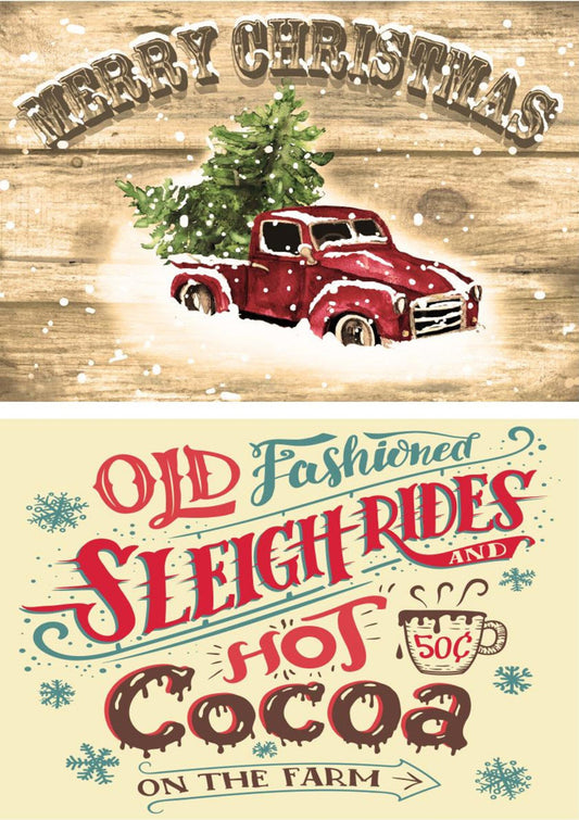 Snowed In | Rice Decoupage Paper | Dixie Belle