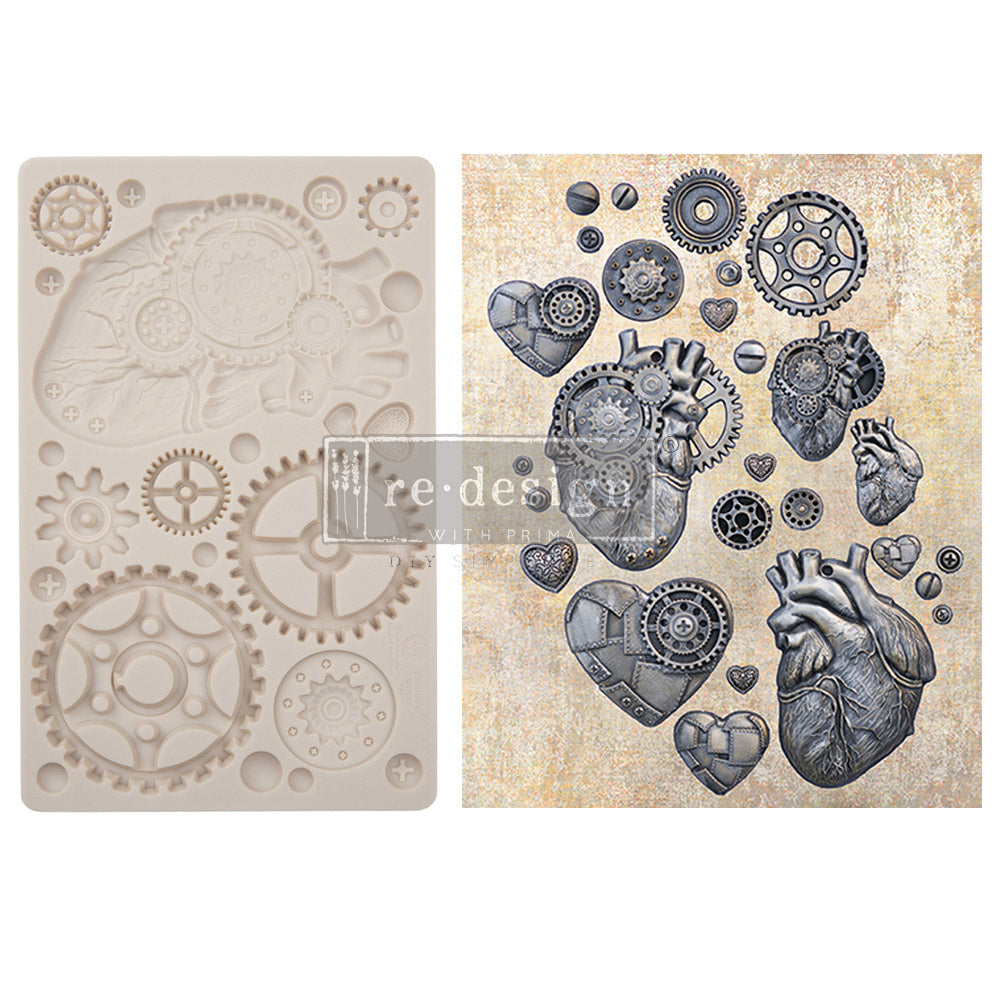 Steampunk Hearts | Finnabair Moulds | Prima