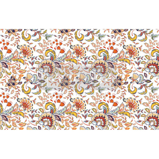 Tangerine Spring | Tissue Decoupage Paper | ReDesign with Prima