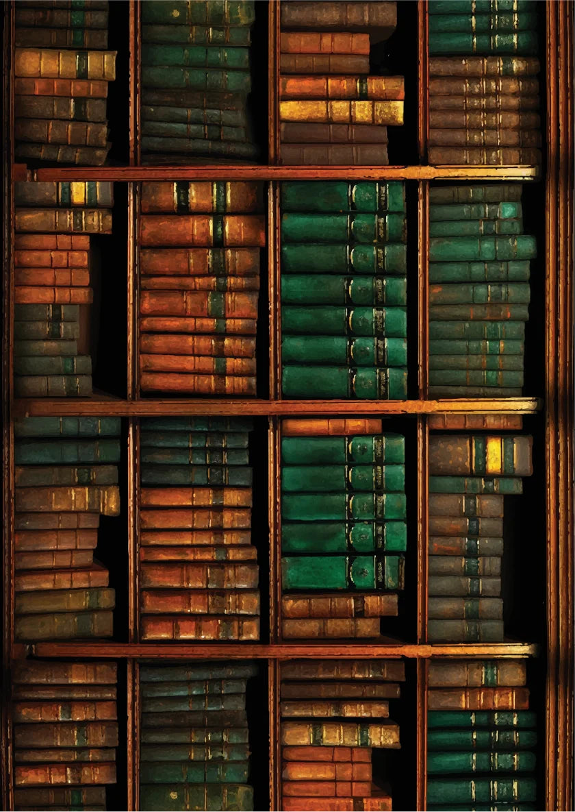 The Old Library - A3 Rice Decoupage Paper