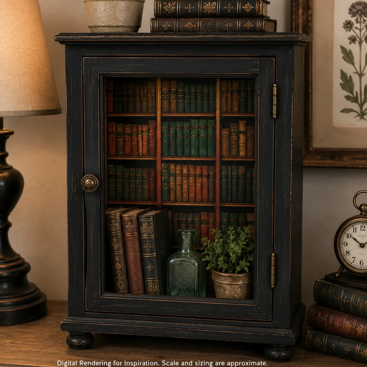 The Old Library - A3 Rice Decoupage Paper