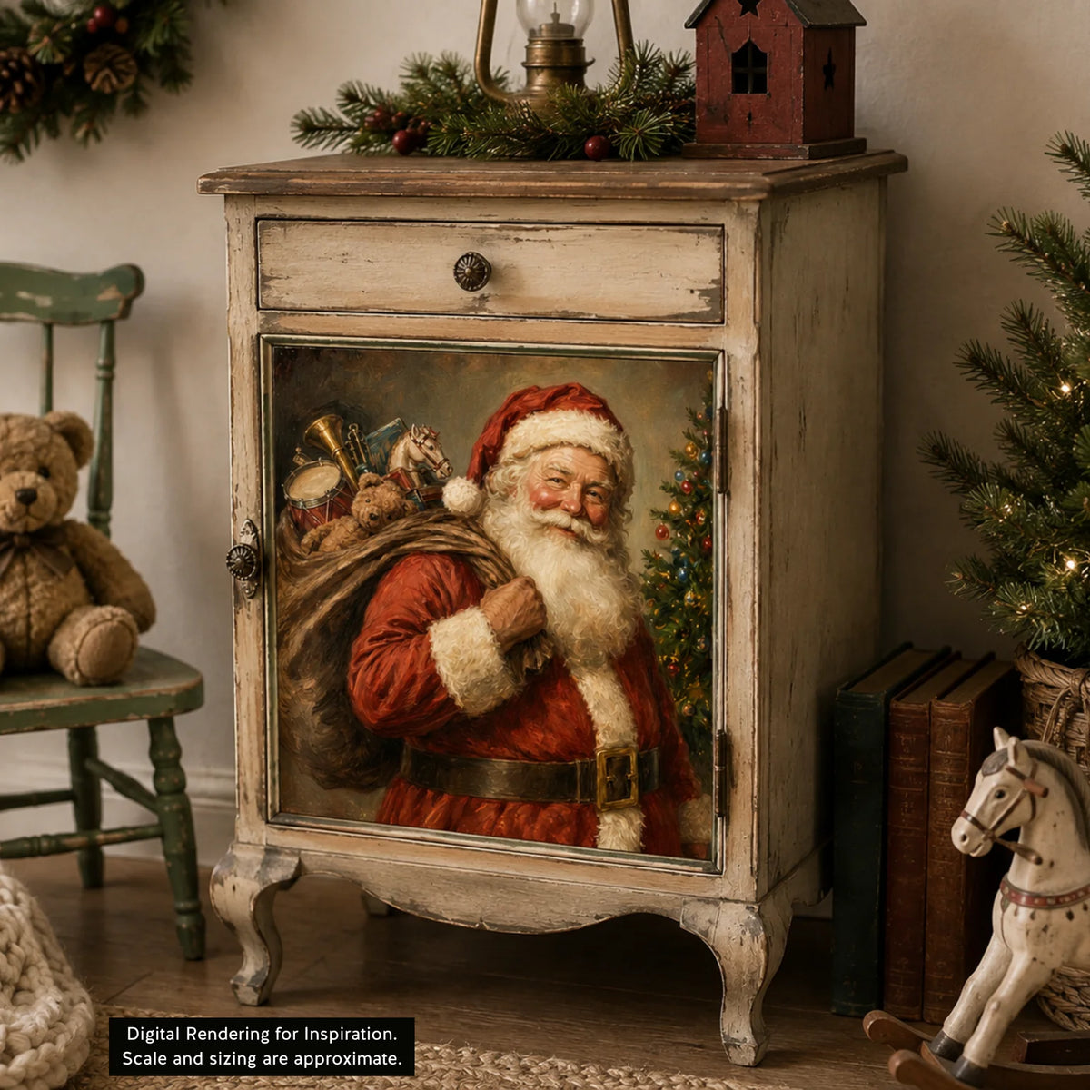 Vintage Santa - A3 Rice Decoupage Paper