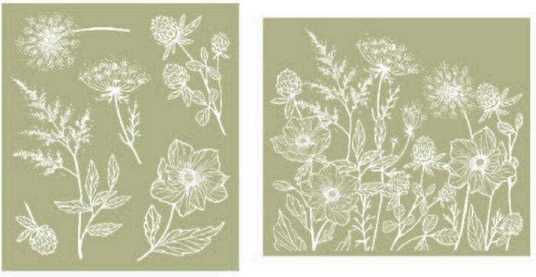 Wildflowers | Silkscreen Stencil | Dixie Belle