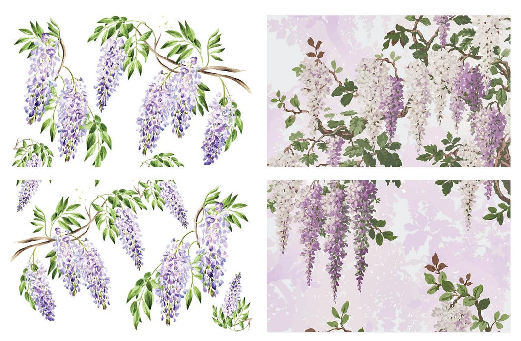 Wisteria Spring | Rub On Transfer | Dixie Belle