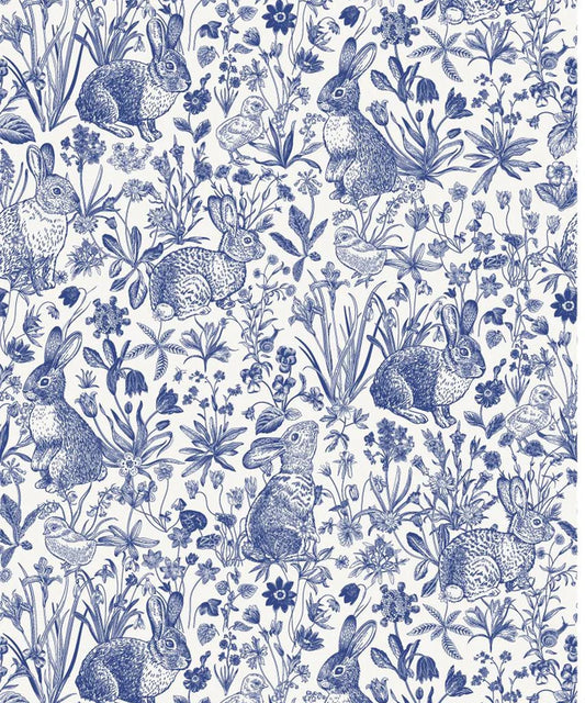Springtime Toile Rice Decoupage Paper