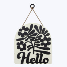 Load image into Gallery viewer, Wood Raised "Hello" Wall Sign/Door Hanger (Sku#: 14465)
