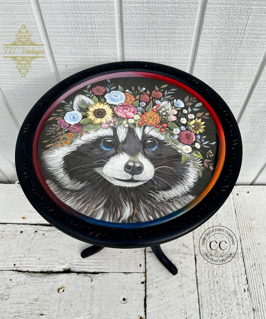 Clever Raccoon Rice Decoupage Paper