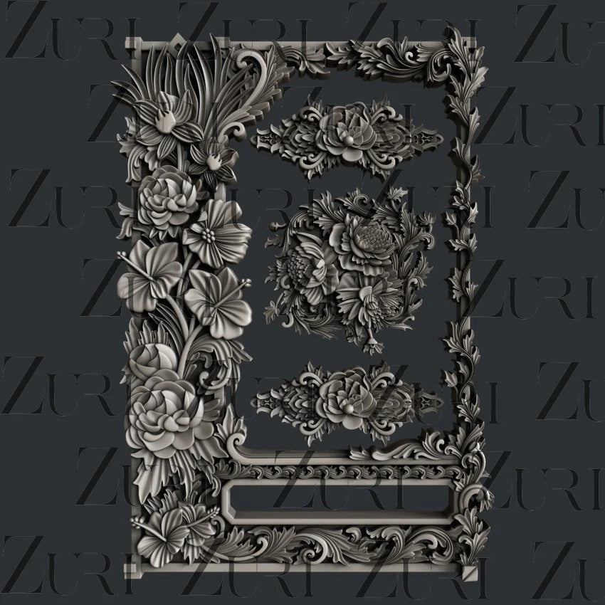 Floral Frame Mould by Zuri