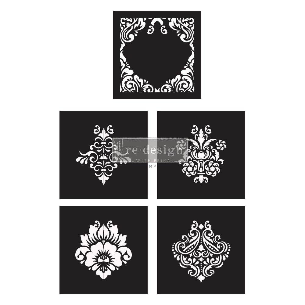 Damask Element | Decor Stencil | Redesign with Prima