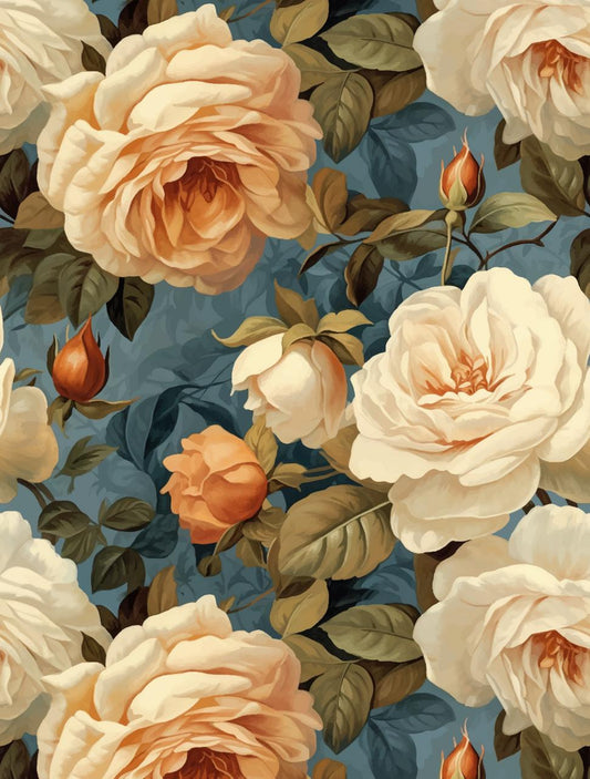 Heirloom Roses A2 Decoupage Paper