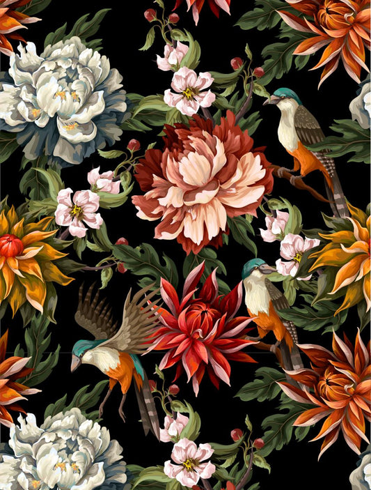 Midnight Garden A2 Decoupage Paper