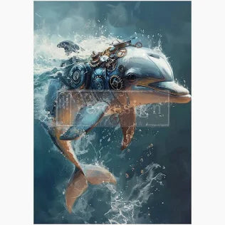 Gearfin A1 Decoupage Paper | Redesign with Prima