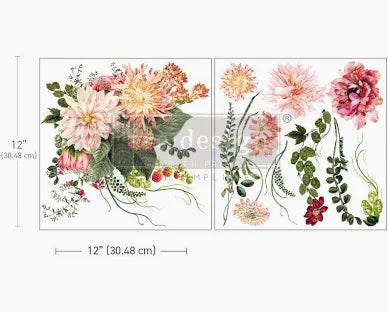 My Favorite Dahlia Decor Transfer