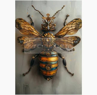 Gearspring Honeybee A1 Decoupage Paper