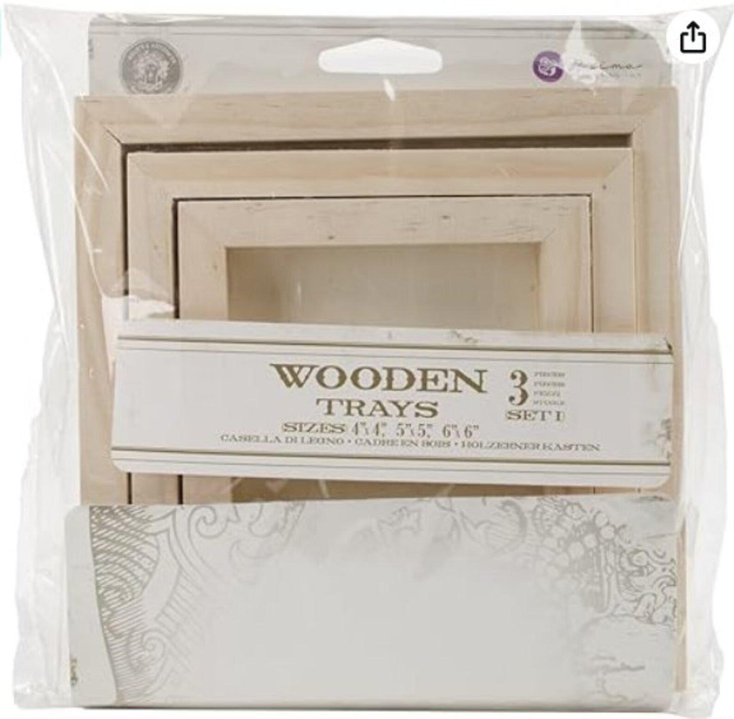 Wooden Trays (Set of 3) | Relics & Artifacts |Redesign with Prima