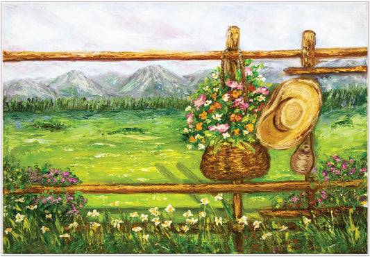 Painted Terrain A1 Rice Decoupage Paper