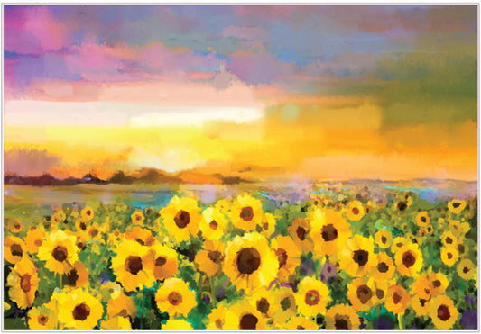 Sunflower Sunset A1 Rice Decoupage Paper